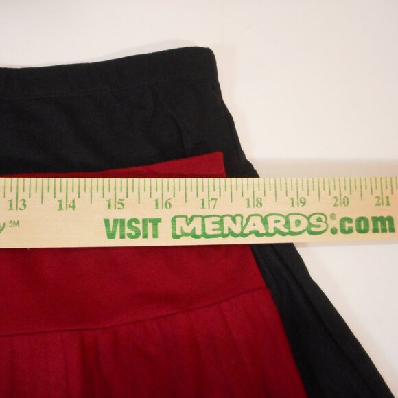 Vintage Y2K Xhilaration Women's XL Lot of 2 Skirts Red Black NWT Pull-on - Picture 6 of 13